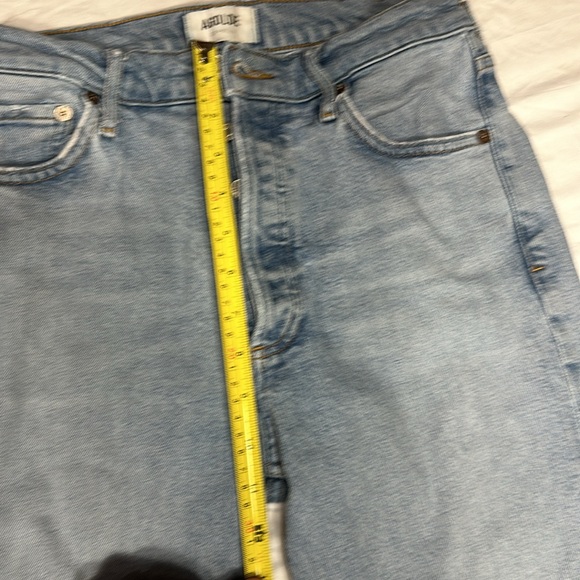 Agolde women’s jeans size 27 Nico high rise button fly light wash GUC - Picture 6 of 12